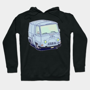 Vintage French van in vector style Hoodie